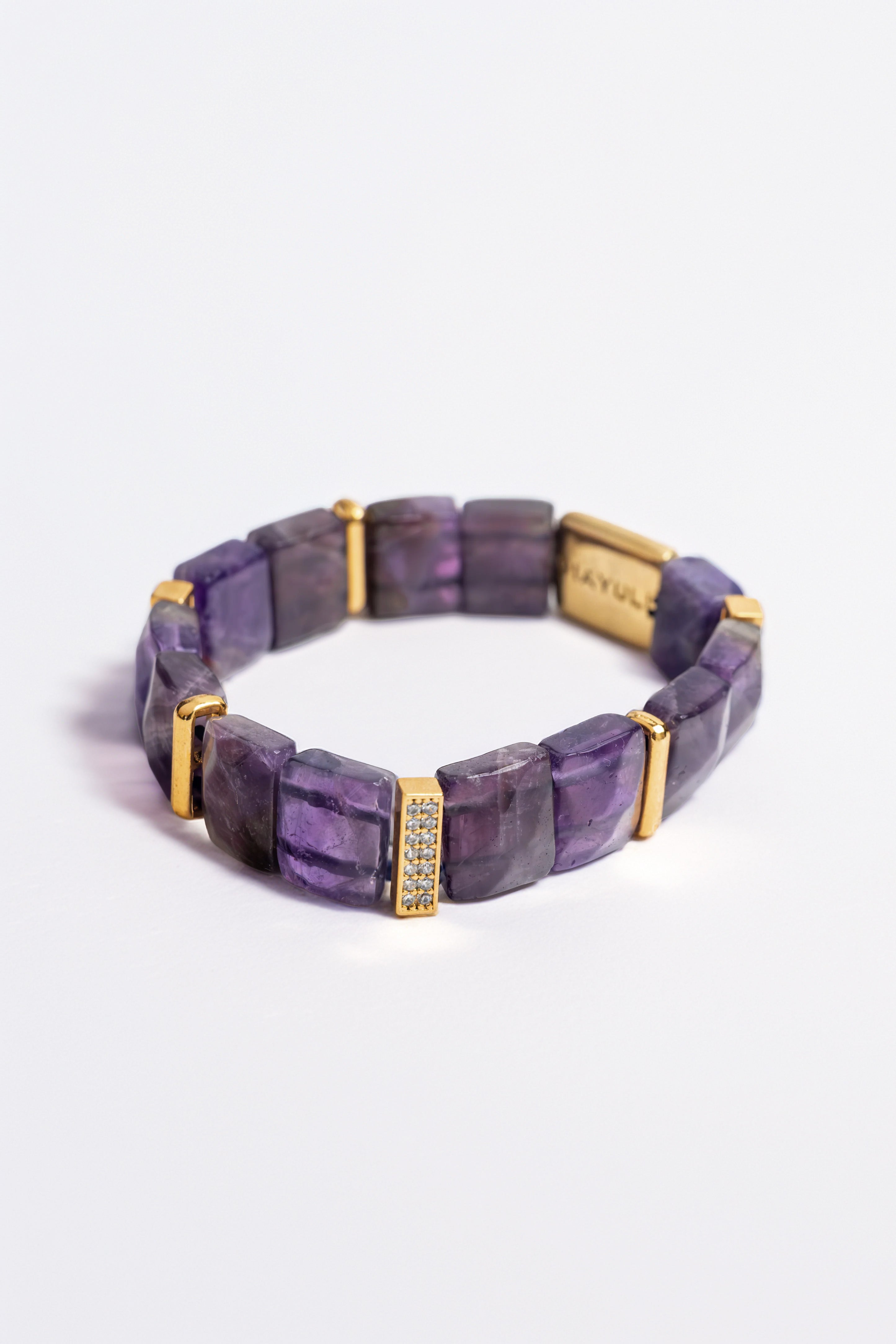 Amethyst Natural Stone | No-Stress Bracelet