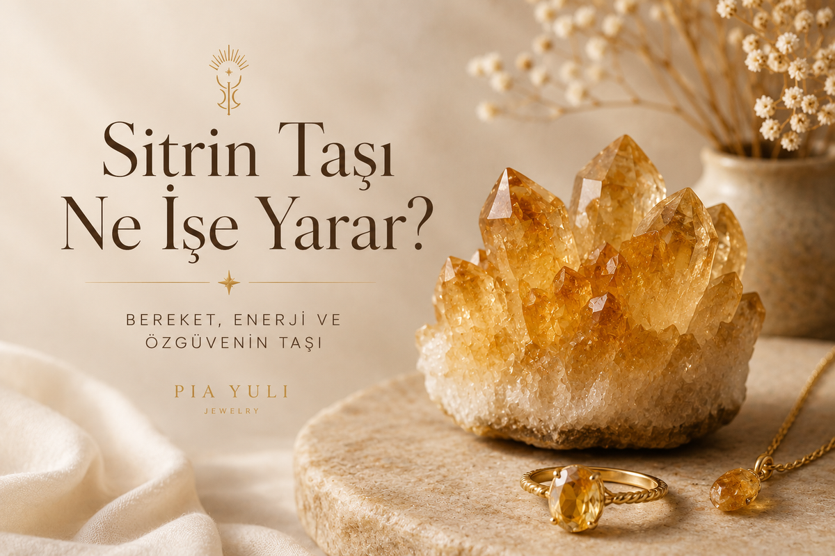 Sitrin taşı özellikleri ve anlamını anlatan Pia Yuli blog görseli