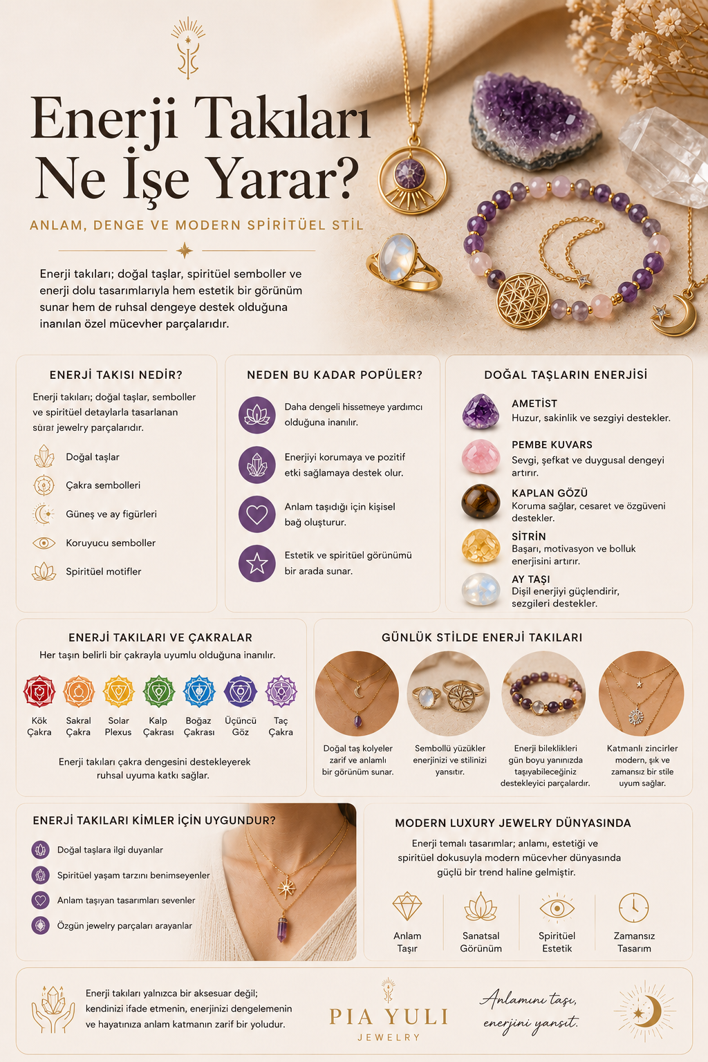 Enerji Takıları Ne İşe Yarar? Anlam, Denge ve Modern Spiritüel Stil
