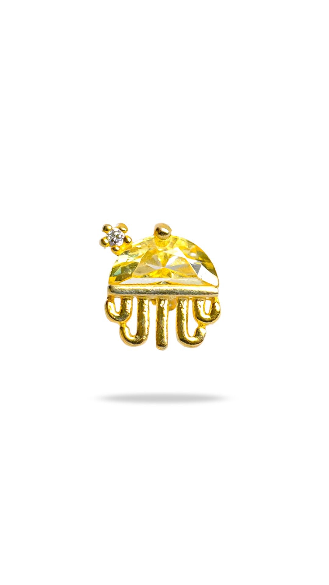 Yellow Jellyfish Piercing