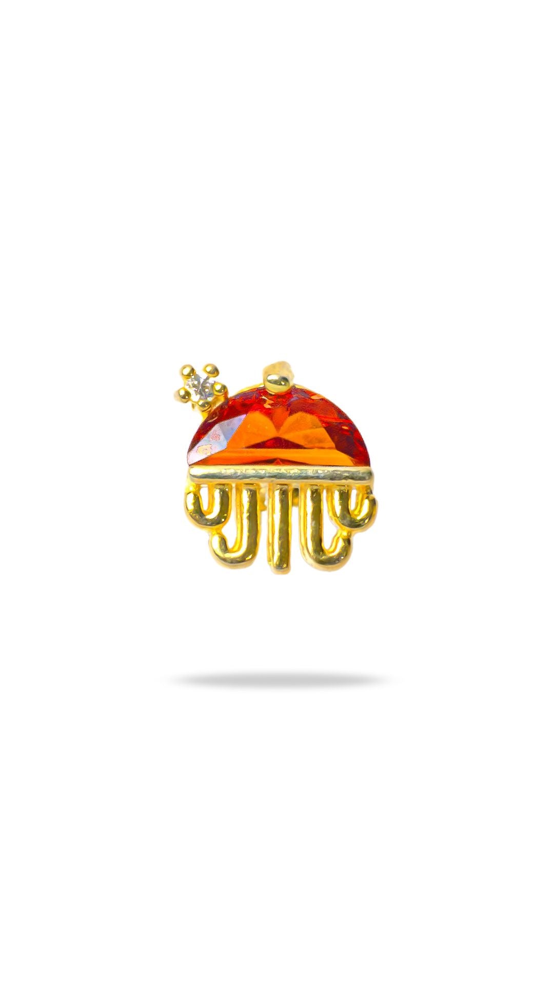 Orange Jellyfish Piercing