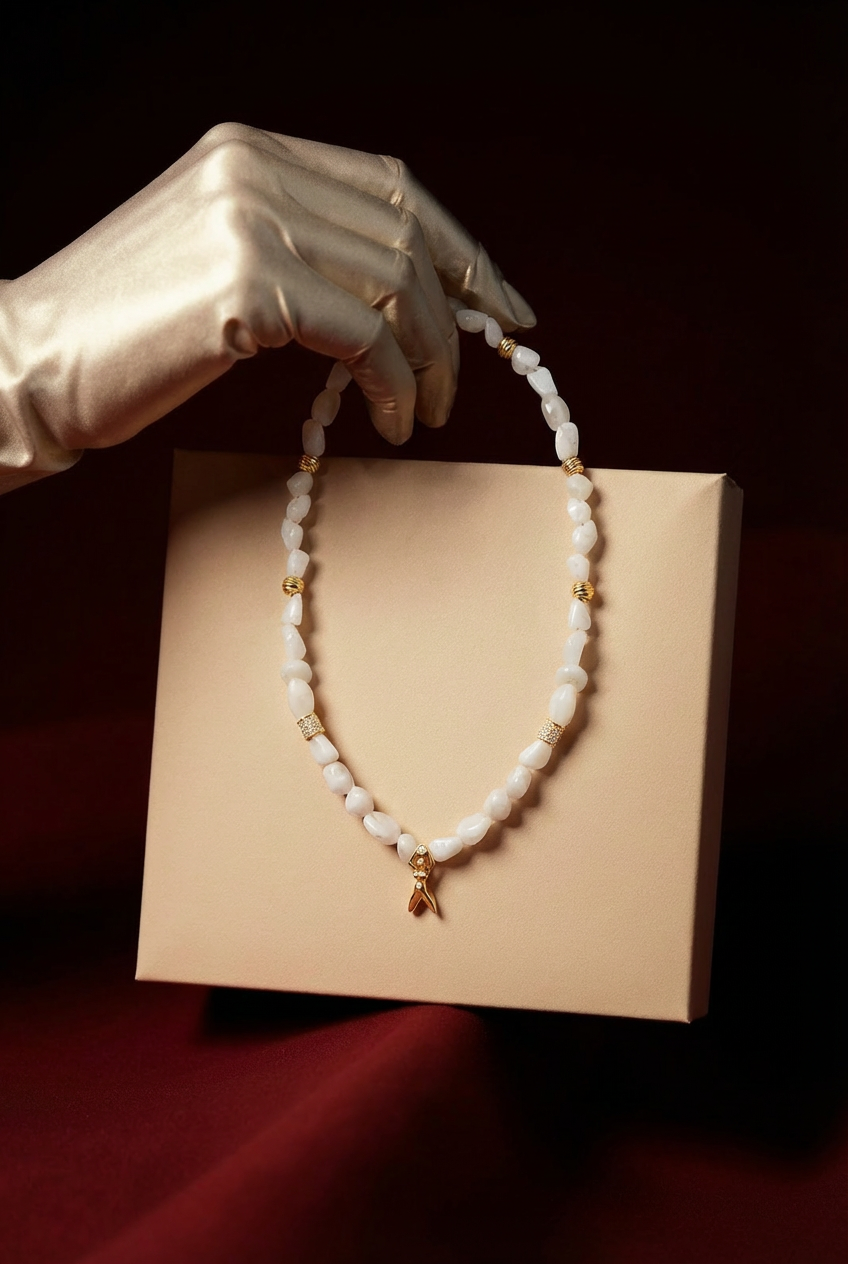 Ay taşı dişil enerji kolye