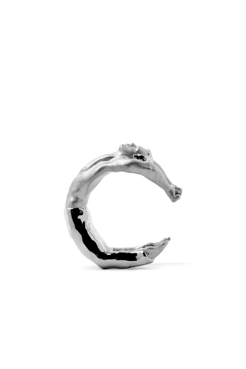 22K altın kaplama Atlas earcuff detay görünümü