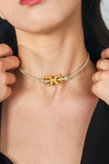 zarif ve modern choker kolye modeli
